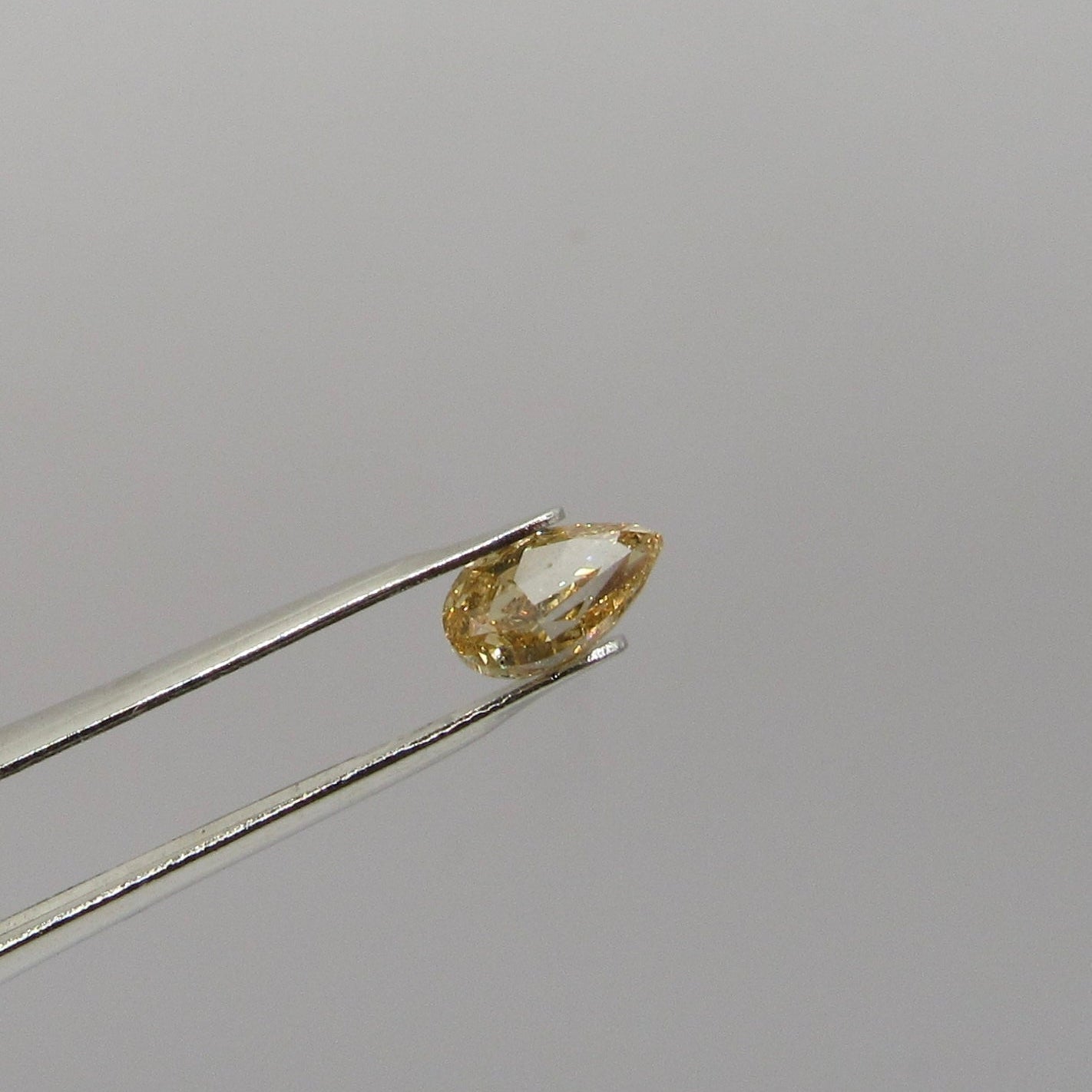 0.50ct Fancy Vivid Yellow Pear-Cut Lab-Grown Diamond (IGI Certified)